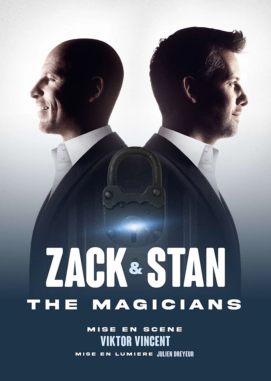 Affiche de Zack et Stan «&nbsp;The Magicians&nbsp;», spectacle de magie en famille du réveillon le 31 décembre à Nantes (Cité 800)